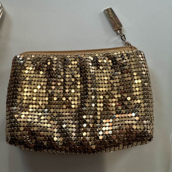 Vintage Whiting & Davis Gold Tone Mesh Evening Purse Cigarette Glasses Case TWO! - Picture 2 of 7